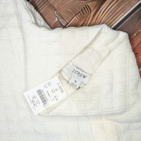 NWT J. Crew Quilted mockneck pullover Size S - Picture 3 of 8